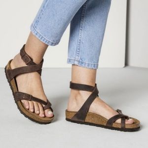Birkenstock Yara ankle strap footbed sandals, 9